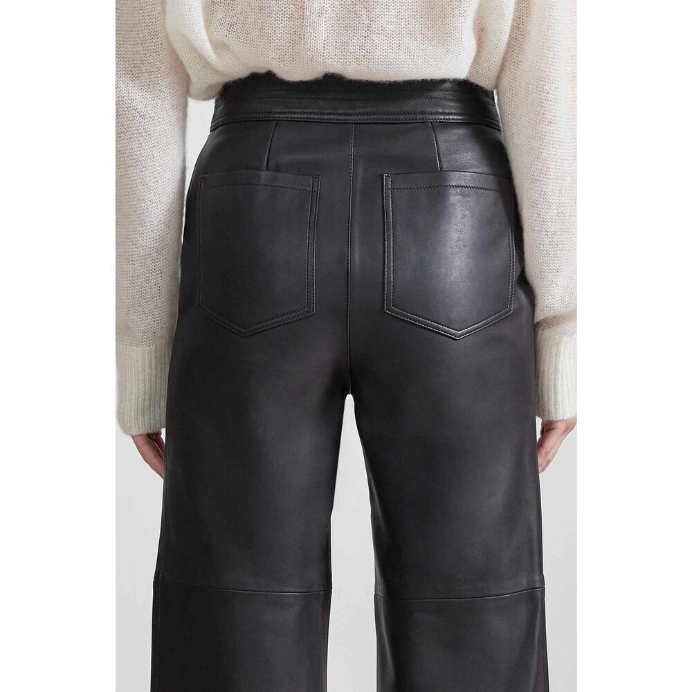 Apiece Apart Monterey Leather Pants in Black (Size 2) - Picture 2 of 13